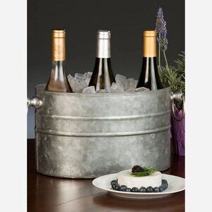 Rustic 3-Bottle Wine Chiller – Handcrafted Stainless Steel & Aluminum